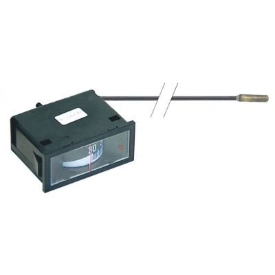 Termometru dreptunghiular 0 +120°C, bulb ø 6,5x23 mm, capilar 1500 mm, montare 58x25,5 mm - 541063