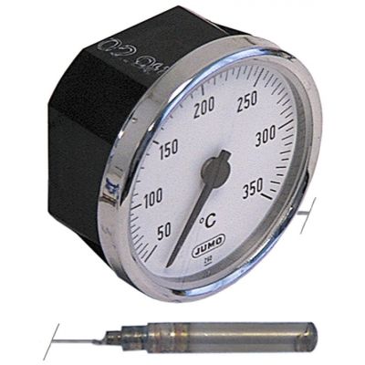 Termometru JUMO +50 +350 °C, diametrul de montare ø 52 mm, bulb ø 6 x 30 mm, lungime capilar 1000 mm - 541077