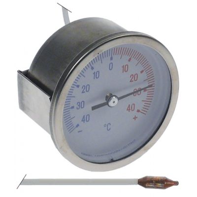 Termometru -40 +40°C, montare ø 60 mm, bulb ø 8,5x30 mm, capilar 1500 mm - 541084