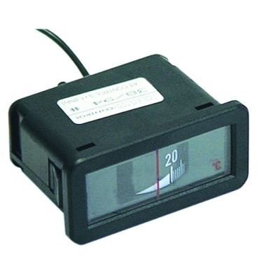 Termometru dreptunghiular 0 +120 °C, bulb ø 6x23 mm, capilar 2 m, montare 58x25,5 mm - 541086