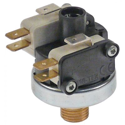 Presostat XP200A, ø 38 mm, racord 1/4", contacte 2CO, reglabil 0,5-1,5 bar, 16A, 250V - 541107