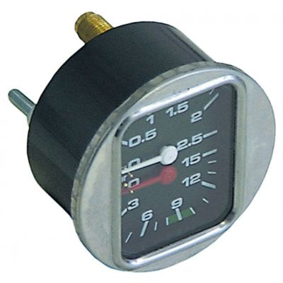 Manometru dublu montare ø 63 mm, presiune abur boiler 0-2,5 bari, presiune pompa erogare 0-15 bari - 541203