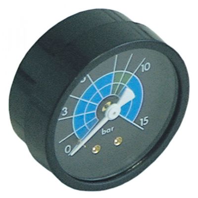 Manometru ø 57 mm, 0-15 bar, filet 1/8", exterior ø 60 mm, montare ø 57 mm - 541213