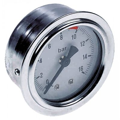 Manometru presiune pompa 0-16 bari, filet racord 1/8", montare ø 53 mm, Gaggia - 541215