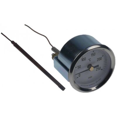 Termometru Arthermo 0-250 °C, montare ø 52 mm, senzor ø 4x74 mm - 541252