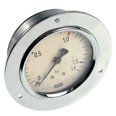 Manometru 0-1,6 bari, montare ø 63 mm, racord posterior filet 1/4" - 541355