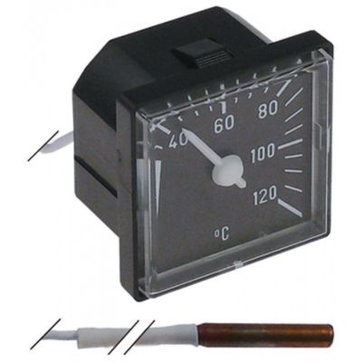 Termometru +40 +120 °C, exterior 48 x 48 mm, lungime capilar 5 m, bulb ø 6 x 36 mm - 541522