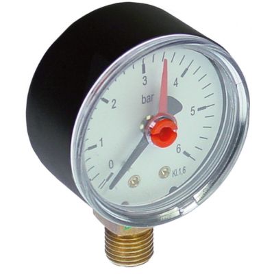 manometer ø 52mm pressure range 0-6bar connection bottom ¼"