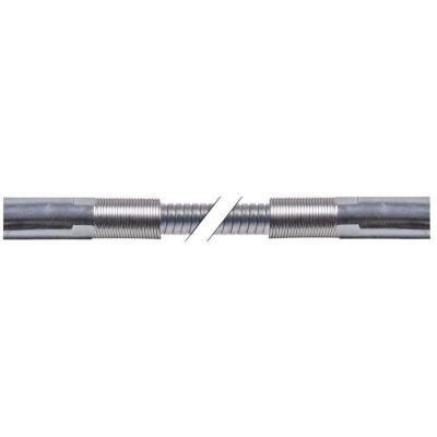 Furtun dus L 1075 mm, inox, racorduri 1/2", presiune de operare 10 bari, max 40 bari, t. max. 90°C - 541812