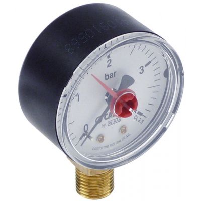 Manometru 0-4 bari, ø 49 mm, racord jos, filet 1/4"- 541876