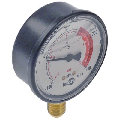 Manometru -1 up to +3 bar, ø 68 mm, filet racord 1/4" - 541958