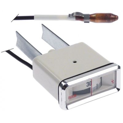 thermometer 58x25,5mm measuring range 30-120°C capillary pipe length 3000mm probe ø 8,5mm - 541969