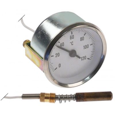 Termometru ø 60 mm,  0-120°C, senzor ø 8,5 mm L 35 mm - 542106