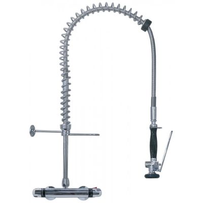 pre-rinse unit with wall-mounted thermostatic tap without swivel tap connection 1/2" PREMIUM PLUS