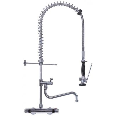 pre-rinse unit with wall-mounted thermostatic tap with swivel tap connection 1/2" PREMIUM PLUS