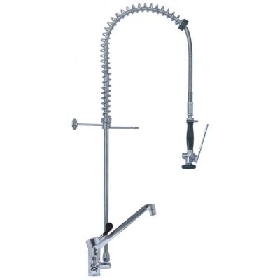 pre-rinse unit with single lever monobloc tap short lever spout length 250 mm
