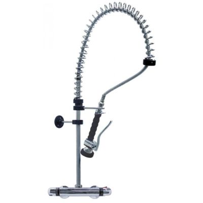 pre-rinse unit with wall-mounted thermostatic tap without swivel tap connection ½" CLASSIC