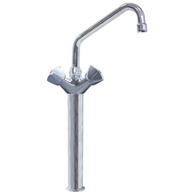 monobloc tap with pillar 300mm tap head ½" spout length 200mm spout height 480mm