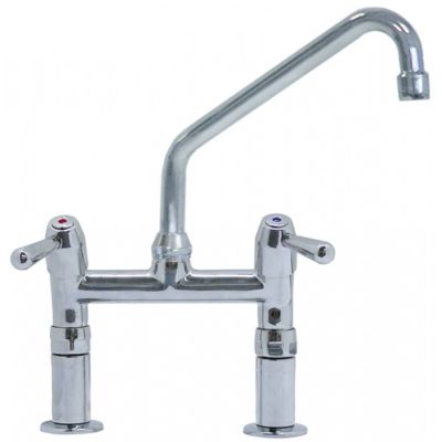 Robinet tip punte cu picurator L 300 mm, cap ceramic ½" 90°, racorduri 1/2" - 548068