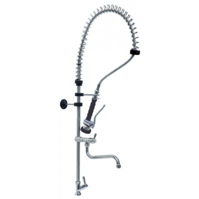 pre-rinse unit with pillar tap ceramic tap head ½" 90° with swivel tap