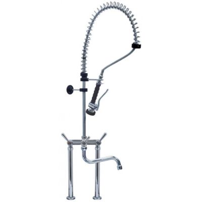 Baterie cu dus tip punte pentru spalare, cu picurator, racorduri  ½", cap ceramic ½" rotatie 90° - 548920