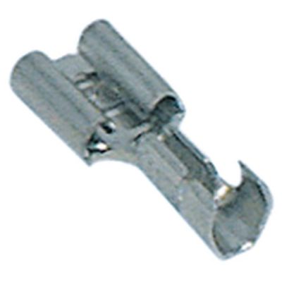 Papuci terminali mama 6.3x0.8 mm, pentru fir 1,0-2,5 mm², aliaj Fe gal Ni, t.max. 340°C, 100 bucati - 550001