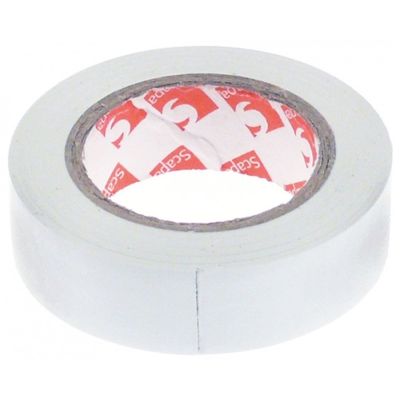 Banda izolatoare alba, -10 +105 °C, latime 15 mm, lungime L 10 m, PVC, conform standard VDE - 550022