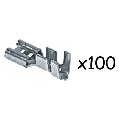 Papuci terminali mama 6,3 mm, pentru fir 2,5-6,0 mm², t.max. 340°C, 100 buc - 550046