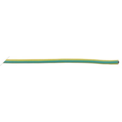 Cablu multifilar cupru nichelat 2,5 mm², invelis silicon galben - verde, t.max. 230 °C, 300/500 V, lungime 25 metri - 550098