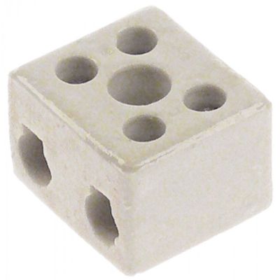 Sir de cleme din portelan, pentru sectiune 10 mm², max. 30 A, max. 450 V, L 33 x 30 mm, H 23 mm - 550115