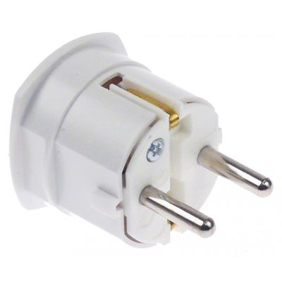 Stecher unghiular CEE7/4 tip F, max. 16 A, 230 V, borne P+N+E, IP44, pentru fir 1,5 mm² - 550203