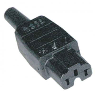 Stecher C15A rezistent la temperatura pana la 155 °C, max 10A/250V, termoplastic - 550243