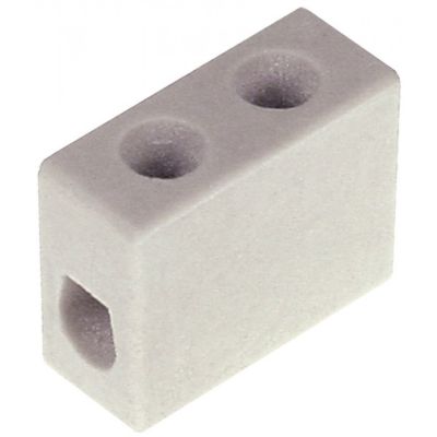 porcelain terminal block 1-pole 4mm² max. 20A max 450V L 25mm W 12mm H 20mm Qty 1 pcs