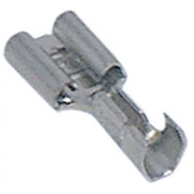 Papuci terminali mama 6,3x0,8 mm, pentru fir 1-2,5 mm², din aliaj CuZn gal Sn, t.max. 110 °C, plic cu 100 bucati - 550654