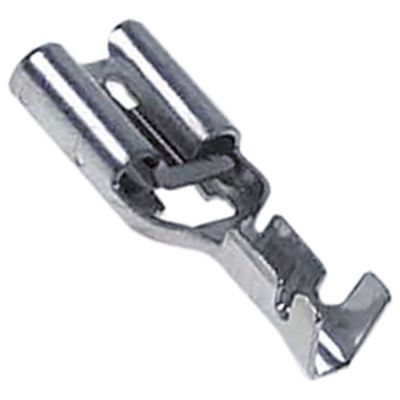 Papuci terminali cu blocare 6,3 x 0,8 mm, pentru cablu 0,5-1,0 mm², din aliaj CuZn gal Sn, t.max. 110 °C, plic cu 100 bucati - 550661