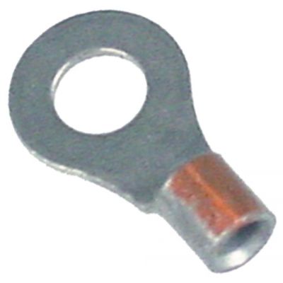 Papuc terminal inelar, int 4,2 mm, pentru filet M4, pentru fir 1.0-2.5 mm², nickel, t.max. 650°C, set 10 buc - 550750