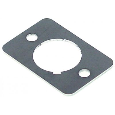 flange L 60mm W 40mm H 2mm