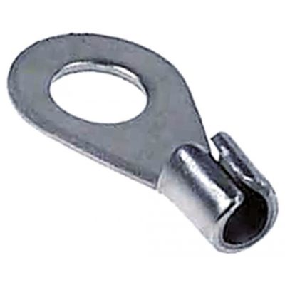Papuc terminal inelar, int. 6,5 mm, pentru filet M6, pentru fir 4.0-6.0 mm², din INOX, t.max. 400°C, set 10 buc - 551009