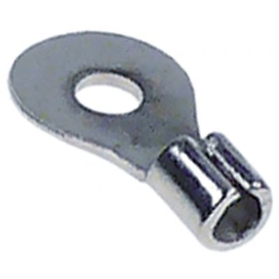 ring terminal unisulated size 3,2 mm, for thread M3, 1.0-2.5 mm², Fe gal Ni, t.max. 340°C, Qty 10 pcs