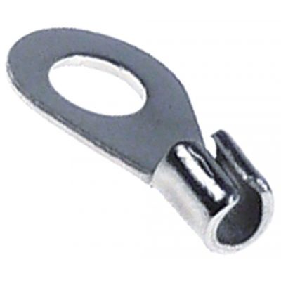 ring terminal unisulated size 6,5 mm, for thread M6, 4.0-6.0 mm², Fe gal Ni, t.max. 340°C, Qty 10 pcs