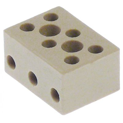 Clema de legatura ceramica (portelan) pt. 3 conductori 4 mm², max. 30 A, max 450 V, L 34 x 25 mm, H 18 mm - 555000