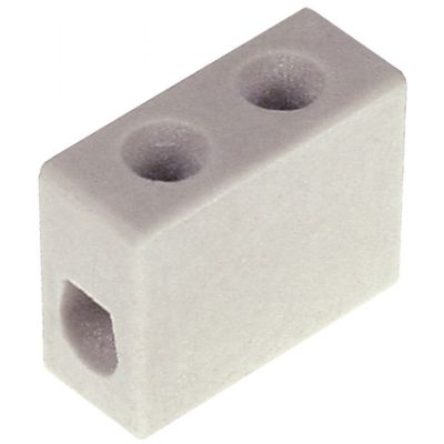 porcelain terminal block 1-pole 4mm² max. 20A max 450V L 25mm W 12mm H 20mm Qty 10 pcs