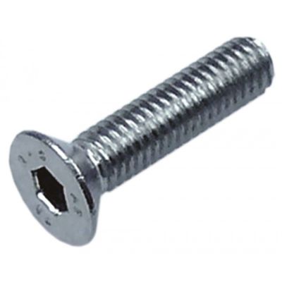 countersunk screw thread M6 L 20mm WS 4 SS DIN/ISO  Qty 1 pcs intake hexgonal