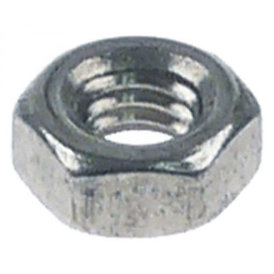Piulita Inox M4, H 3,2 mm, hexagon 7 mm, DIN 934, 1 buc - 560340