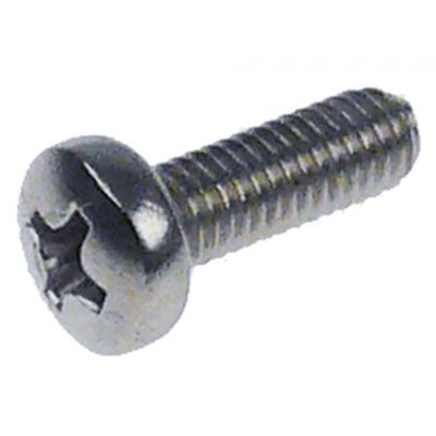 Surub inox filet M4, lungime filet L 12 mm, din inox DIN 7985/ISO 7045, cap cruce ø 8 mm - 560371