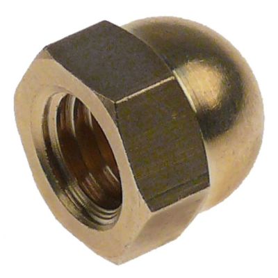 cap nuts M11x1,75 WS 17 brass Qty 1 pcs