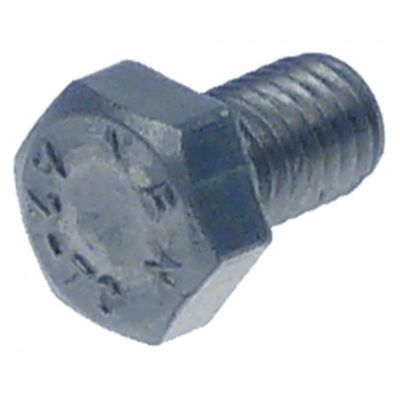 hexagonal screw M5 thread length 8mm SS WS 8 Qty 1 pcs head thickness 4mm DIN 933 / ISO 4017