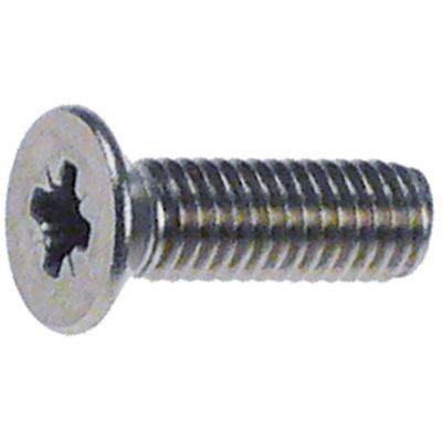 Surub inox M4, L 8 mm, cap cruce inecat, DIN 965 / ISO 7046 - 560450