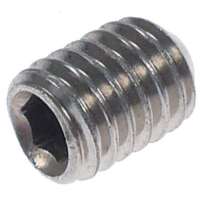 grub screw M6 L 10mm stainless steel intake slotted with spike Qty 1 pcs