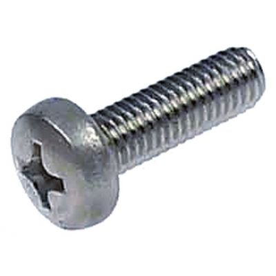 flat-headed bolt thread M4 thread L 30mm SS DIN/ISO  Qty 1 pcs intake Phillips head ø 8mm